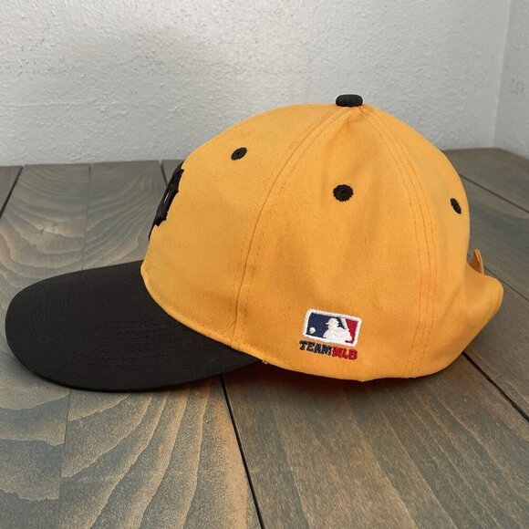 Yellow Black OC Sports MLB Pittsburgh Pirates Cooperstown Baseball Hat Cap (HT1) - Picture 2 of 8